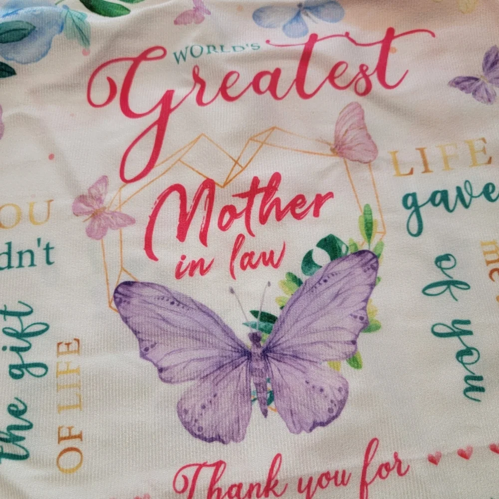 Floral Sentiment Pillow Covers Aunt Mama Mother In Law 3‎ Total 18x18 Size New